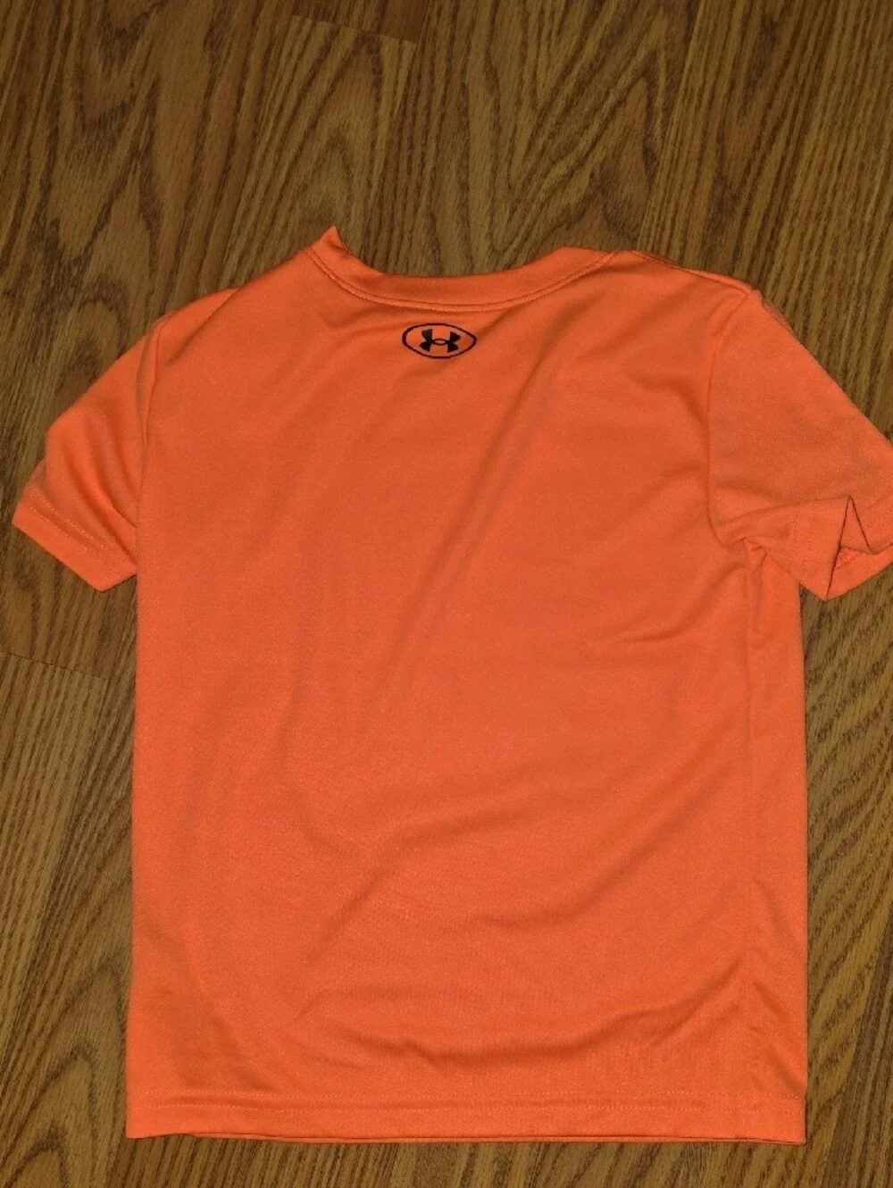 Under Armour Bright Orange Logo Tee with Camo Accent And Matching Shorts